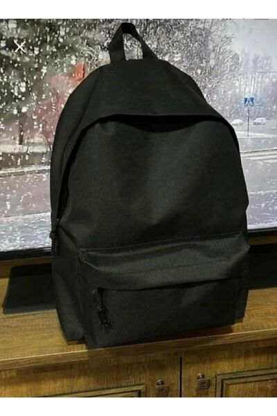 Genel Markalar Unisex Siyah Günlük Okul Seyahat Kurs Sırt Çantası 65656wx5