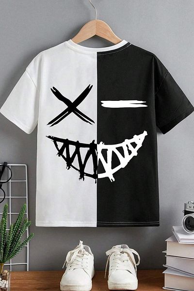 uyguntarz Kinder-Cartoon-T-Shirt aus Baumwolle