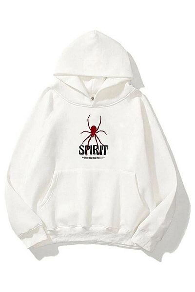 uyguntarz Φούτερ Unisex Spirit Spider με στάμπα πλάτης Oversize
