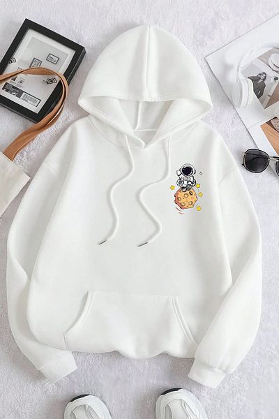 uyguntarz Φούτερ Galaxy Printed Oversize