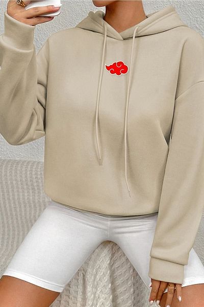 uyguntarz Φούτερ με στάμπα Unisex Ninja Akatsuki στην πλάτη