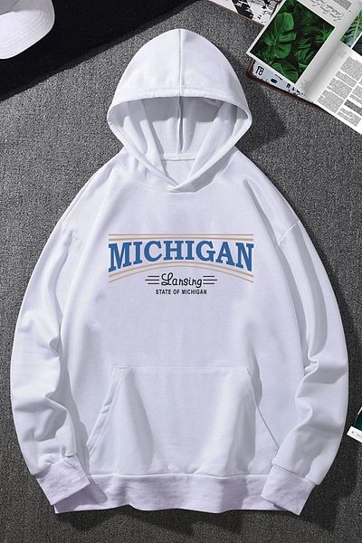 uyguntarz Unisex φούτερ με σχέδιο Michigan