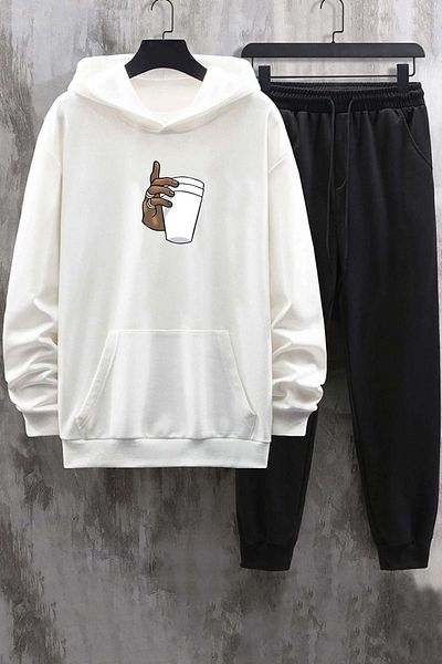 uyguntarz Σετ φόρμας Unisex Tupac Coffee printed