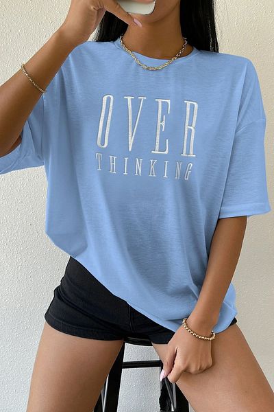 uyguntarz Unisex tričko s tištěným designem Over Thinking
