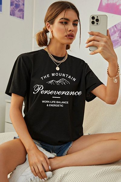 uyguntarz Μπλουζάκι Unisex The Mountain Printed Design
