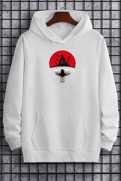 uyguntarz Unisex φούτερ με στάμπα Itachi Uchiha