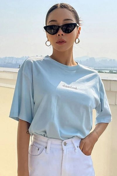 uyguntarz Μπλουζάκι Unisex Classical Printed Oversize