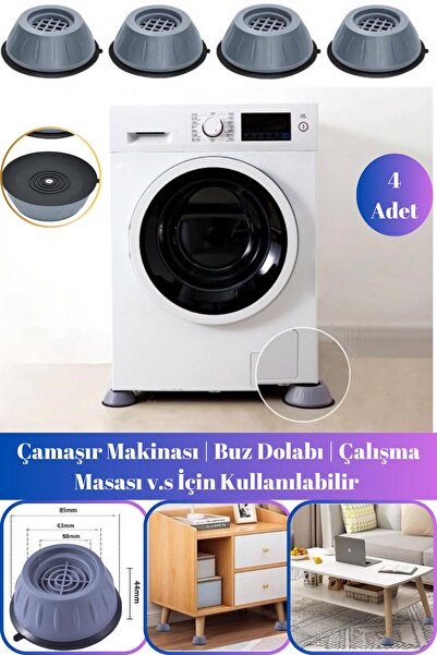 Hane Dostu 4 Adet Çamaşır Makinası Sarsıntı Titreşim Ses Önleyici | Kaydırmaz...