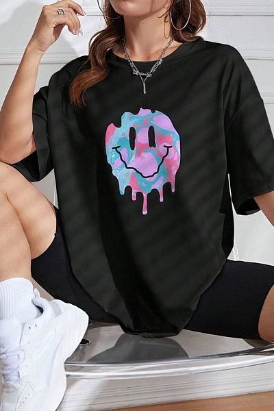uyguntarz Μπλουζάκι Unisex Smile Printed Design