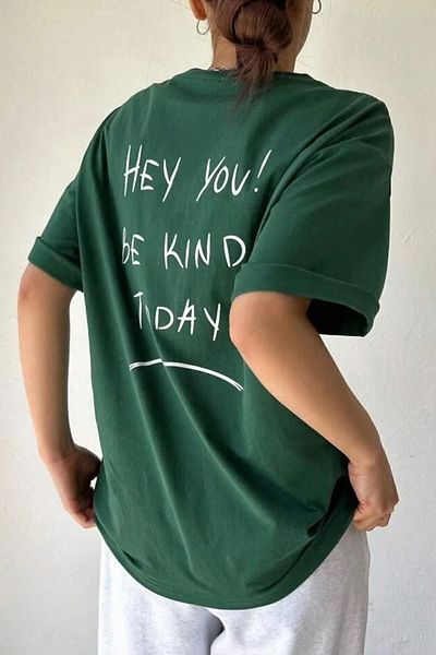 uyguntarz Unisex-T-Shirt „Hey You“ mit Aufdruck