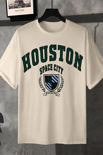 uyguntarz Μπλουζάκι με στάμπα Houston Space City Unisex