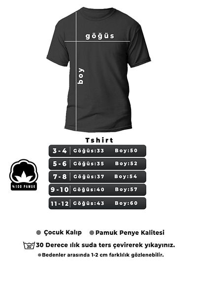 uyguntarz Baumwoll-Kinder-T-Shirt - Mood Printed