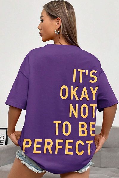 uyguntarz Unisex-T-Shirt mit Aufdruck „It's Okay“