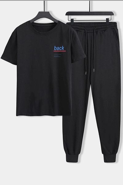 uyguntarz Σετ φόρμας 2 τεμαχίων με στάμπα Unisex