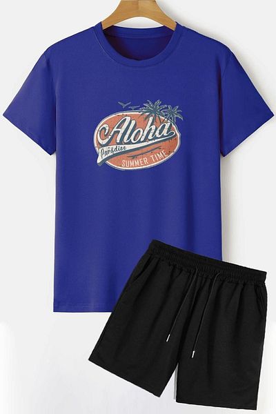 trendypassion Σετ φόρμας T-shirt Aloha Shorts