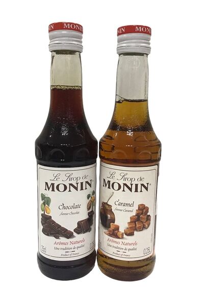 Monin Nespresso Caramel & Chocolate Syrup Kahve Şurubu 2x250ml
