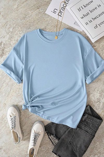 uyguntarz Übergroßes Unisex-T-Shirt mit Van Gogh-Aufdruck