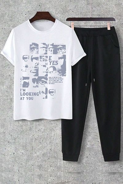 uyguntarz Σετ φόρμας 2 τεμαχίων Unisex I'm Looking At You