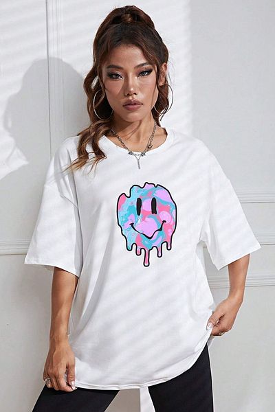 uyguntarz Μπλουζάκι Unisex Smile Printed Design