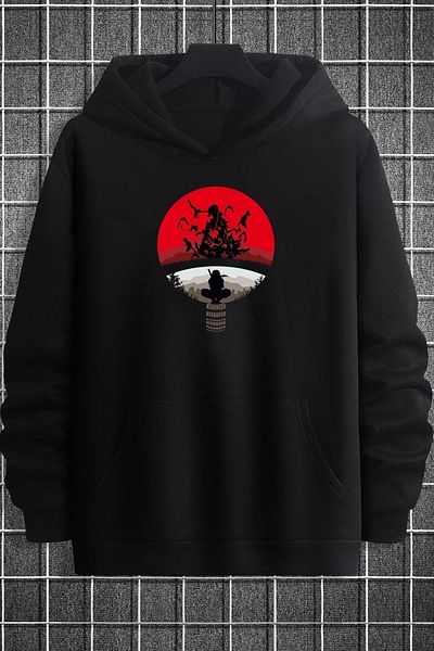 uyguntarz Унисекс суичър с щампи на Itachi Uchiha