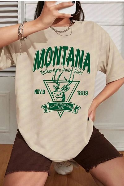 uyguntarz Μπλουζάκι Unisex Montana Printed