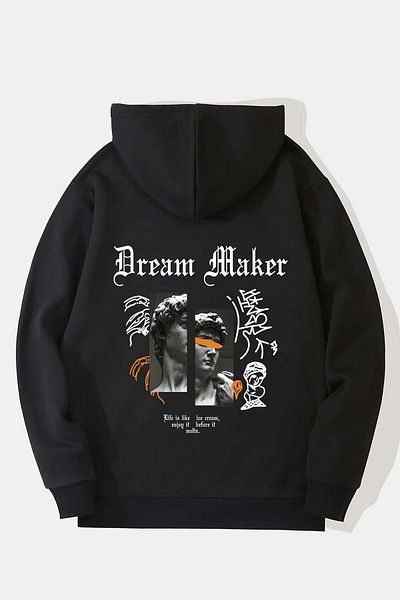 uyguntarz Unisex mikina s velkým potiskem Dream Maker