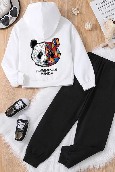 uyguntarz Σετ παιδικές φόρμες Panda