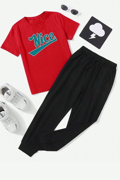 uyguntarz Children's Nice Panda Bottom - Top Tracksuit Set