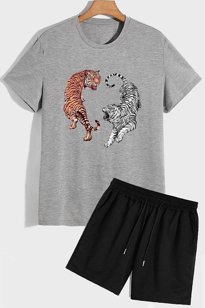 trendypassion Σετ φόρμας T-shirt Tiger Shorts