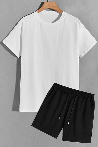 trendypassion Unisex-Shorts-T-Shirt-Trainingsanzug-Set