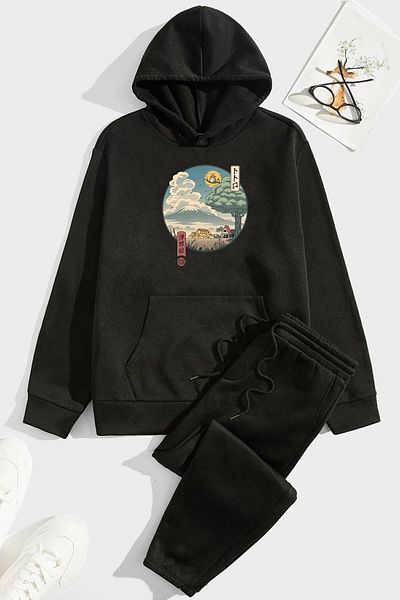 uyguntarz Σετ φόρμας Unisex Neighbor's Ukiyo E