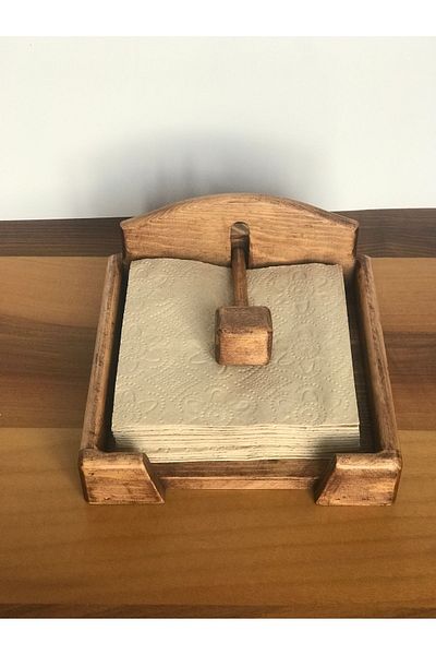 lata ahşap Napkin Holder Wooden