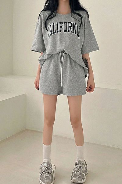 uyguntarz Σετ μονόσεξ σορτς California printed