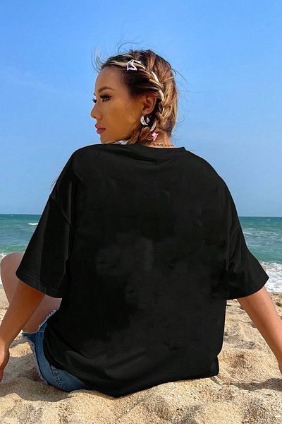 uyguntarz Μπλουζάκι Unisex με μπλε εμπριμέ σχέδιο