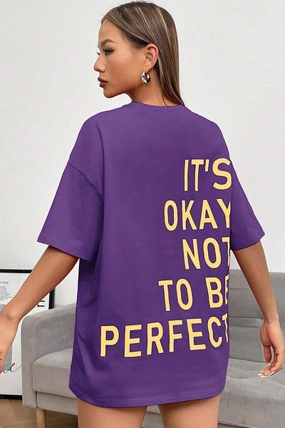 uyguntarz Unisex-T-Shirt mit Aufdruck „It's Okay“