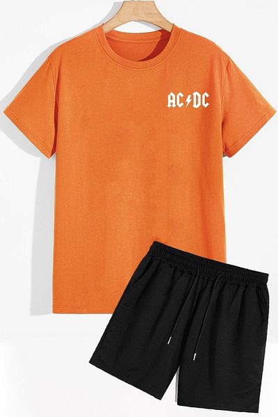 trendypassion Acdc Shorts T-Shirt-Trainingsanzug-Set