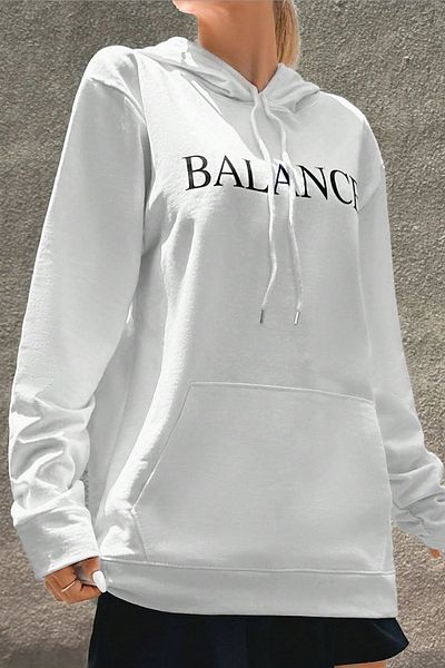 uyguntarz Φούτερ Unisex Oversize Balance με στάμπα
