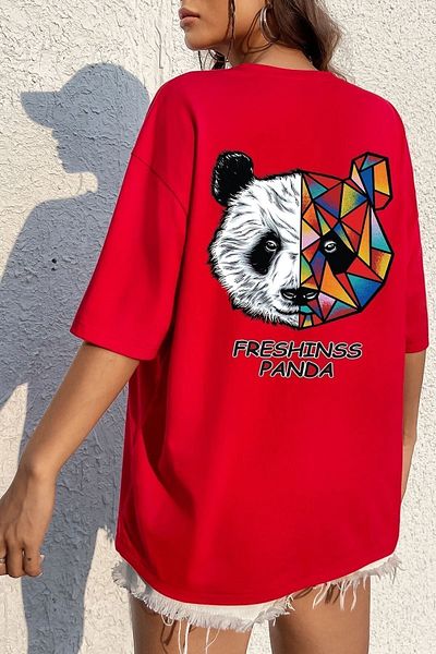 uyguntarz Μπλουζάκι Unisex Panda Printed