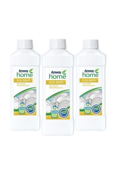 amway home ™ Dish Drops™ Konsantre Sıvı Bulaşık Deterjanı 3'lü Set – Aloe Ver...