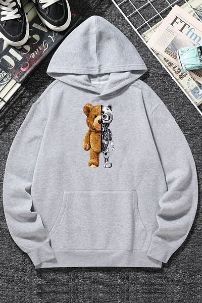 uyguntarz Φούτερ Unisex Boys Bear printed