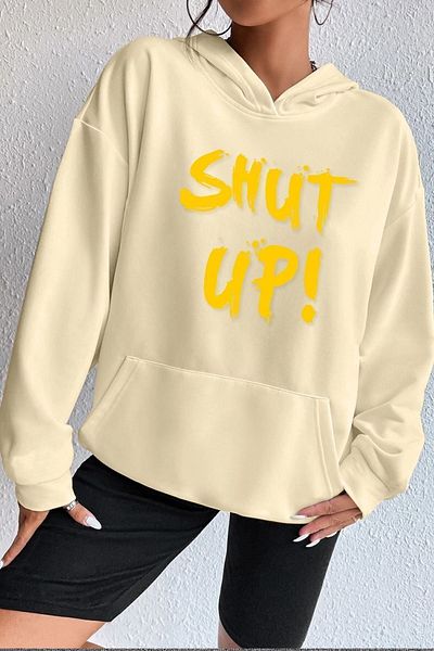 uyguntarz Φούτερ με στάμπα Unisex Shut Up