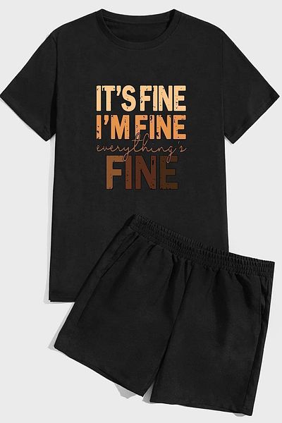 uyguntarz Σετ σορτς Arid Fine Print