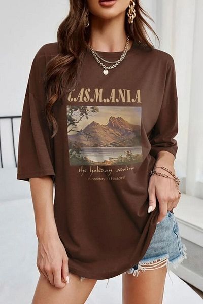 uyguntarz Μπλουζάκι Unisex Tasmania Printed