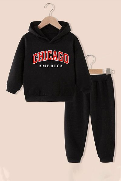 uyguntarz Chicago-Trainingsanzug-Set für Kinder