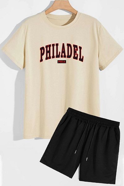 trendypassion Σετ φόρμας T-shirt Phidelphia Shorts