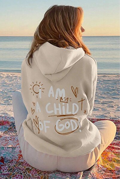 uyguntarz Übergroßes Sweatshirt – Rückseite bedruckt