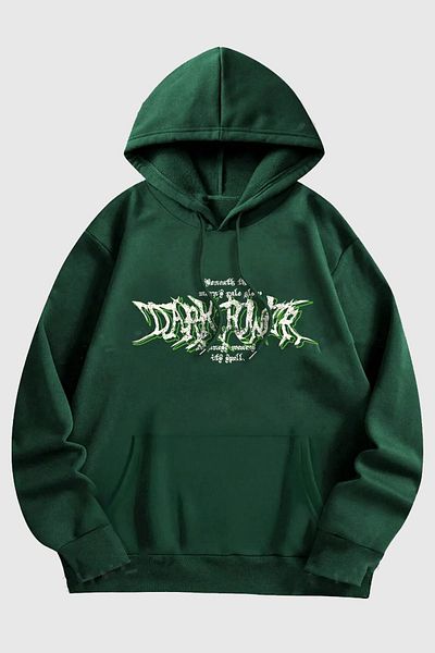 uyguntarz Φούτερ με μαύρη στάμπα oversize