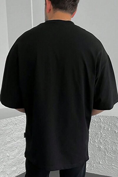 uyguntarz Übergroßes T-Shirt für Herren – Strand-Print