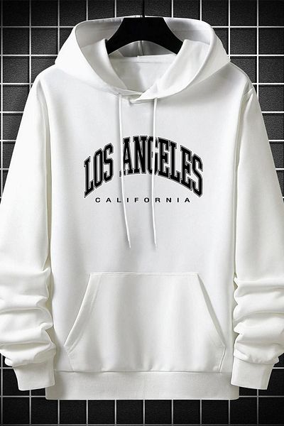 uyguntarz Unisex φούτερ με στάμπα Los Angles