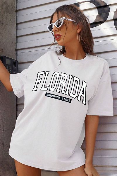 uyguntarz Μπλουζάκι Unisex Florida Printed Design